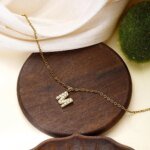 Bokstavshalsband med pärla i 925 sterling silver - Image 3