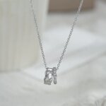 Geometriskt silverhalsband för dam i 925 sterling silver - Image 2