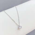 Fyrkantigt zirkonhalsband i äkta 925 sterling silver - Image 2