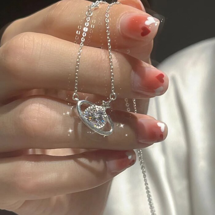 Planethalsband i äkta 925 sterling silver - Image 2