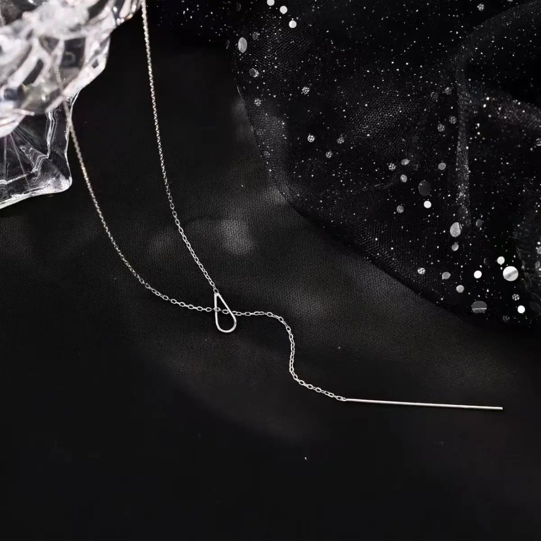 Stilrent chokersilverhalsband i 925 sterling silver