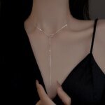 Stilrent chokersilverhalsband i 925 sterling silver