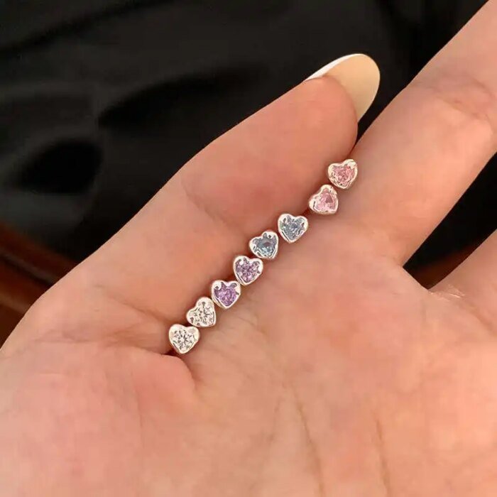 Örhängen i 925 sterling silver med kärleksmotiv - Image 2