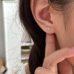 Örhängen i 925 sterling silver med kärleksmotiv - Image 3