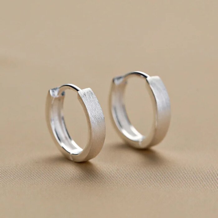 Coola runda örhängen i 925 sterling silver - Image 3