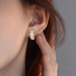 925 Sterling Silver Örhängen med Tusensköna