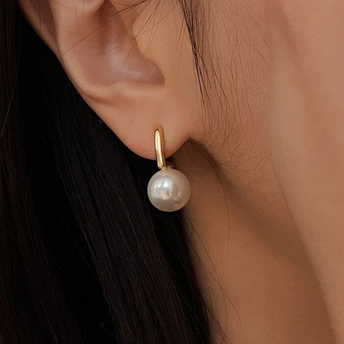 Stilrena 925 Sterling Silver Örhängen med Pärla - Image 2