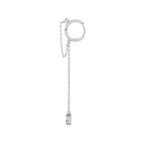 Långa 925 Sterling Silver Örhängen med Zirkonia - Image 2