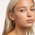 Långa 925 Sterling Silver Örhängen med Färgad Zirkonia - Image 2
