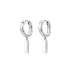 Rektangulära hängande örhängen i 925 sterlingsilver - Image 4