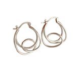 Minimalistiska geometriska örhängen i 925 sterlingsilver - Image 3