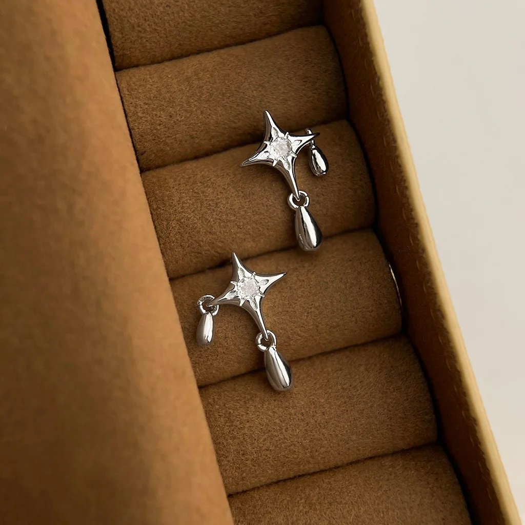 Geometriska örhängen i 925 sterlingsilver för dam