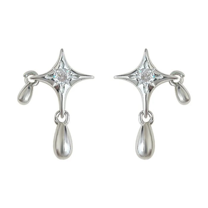 Geometriska örhängen i 925 sterlingsilver för dam - Image 3