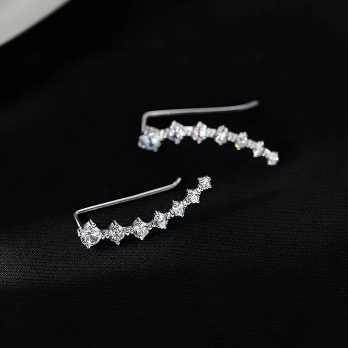 Stilrena zirkonörhängen i 925 sterlingsilver med exklusiv känsla - Image 2