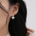Geometriska örhängen i 925 sterlingsilver med elegant charm