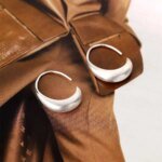 Geometriska örhängen i 925 sterlingsilver med stilren personlighet - Image 2