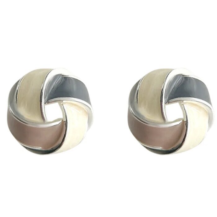 Geometriska örhängen i 925 sterlingsilver för fest och vardag - Image 2