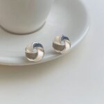 Geometriska örhängen i 925 sterlingsilver för fest och vardag - Image 3