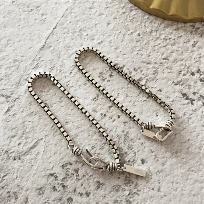 Geometriskt armbandsarmband i 925 sterlingsilver med stilren charm - Image 3