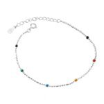 Armbandssæt i 925 sterlingsilver med färgglada detaljer - Image 3