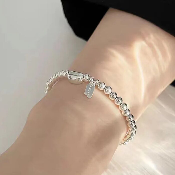 Geometriskt armbandsarmband i 925 sterlingsilver för dam - Image 3