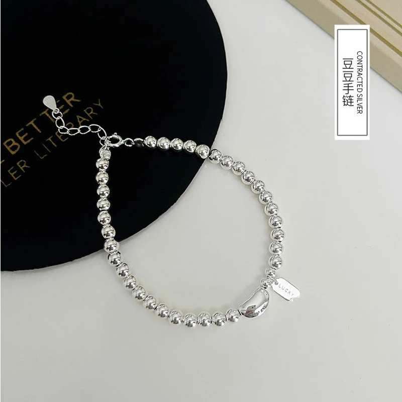 Geometriskt armbandsarmband i 925 sterlingsilver för dam