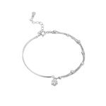 Dubbelt silverarmband med stjärna i 925 silver - Image 3