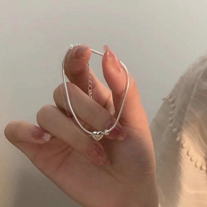 Hjärtarmband i 925 sterling silver för dam - Image 2