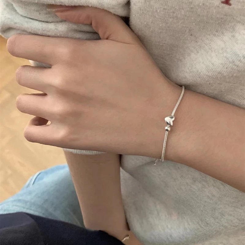 Hjärtarmband i 925 sterling silver för dam