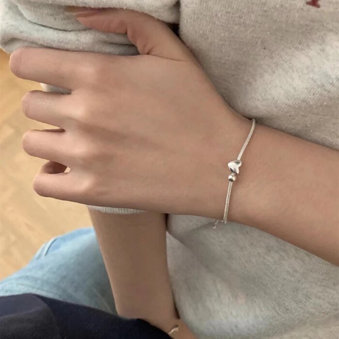 Hjärtarmband i 925 sterling silver för dam - Image 3