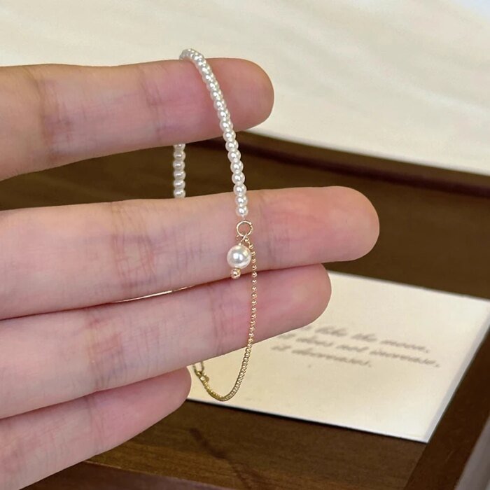 Klassiskt silverarmband med pärla i 925 sterling silver - Image 2