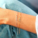 Vågformat silverarmband i 925 sterling silver - Image 3