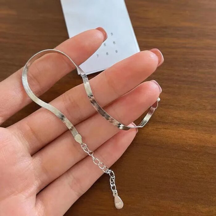 Dubbelt ormkedjearmband i 925 äkta silver - Image 2