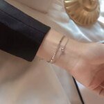 Personligt silverarmband för dam i 925 sterling silver