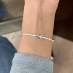 Silverarmband med rosett och geometrisk form i 925 silver - Image 2