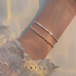 Dubbelsträngat stilrent armband i 925 sterling silver - Image 3