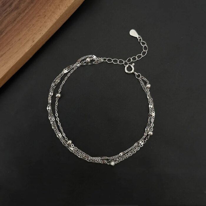 Mångradigt damarmband i 925 sterling silver - Image 3