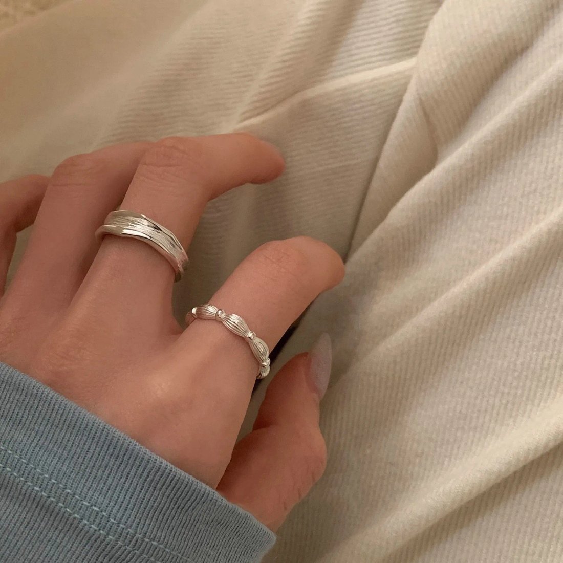 Enkel silverring i 925 sterling silver för dam