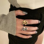 Geometrisk silverring i 925 sterling silver - Image 3