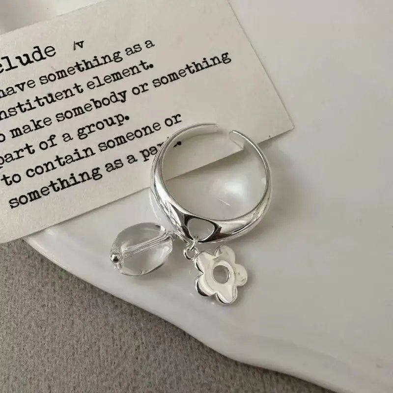 Blomring i 925 sterling silver för dam