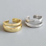 Stilren silverring med personlig charm för dam