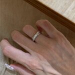 Geometrisk damring i 925 sterling silver - Image 2