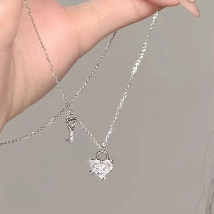 Hjärtformat halsband i 925 sterling silver - Image 2