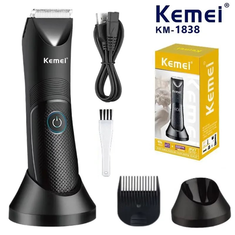1322508-twsdvl.png Kemei KM-1838 vattentät kroppstrimmer för känsliga områden - Image 1