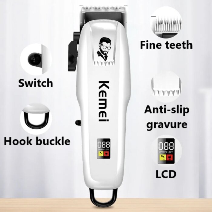 Kemei PG809A professionell hårklipper och skäggtrimmer - Image 2