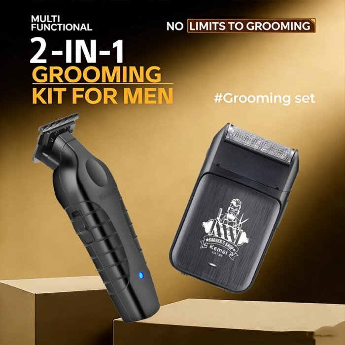 Kemei KM-2299 KM-T366 professionellt 2-i-1 hårtrimmer-set - Image 2