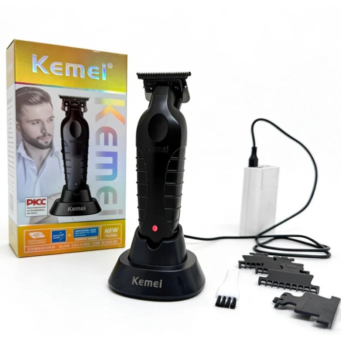 Kemei KM-2296 professionell hårklippningsmaskin med laddställ - Image 2