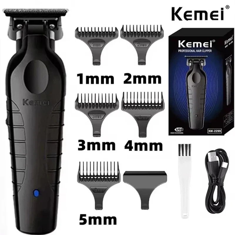 1322620-fawpud.png Kemei KM-2299 professionell sladdlös konturtrimmer för hår - Image 1