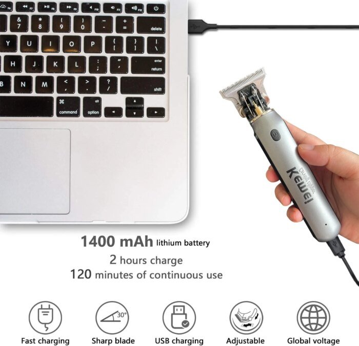 Kemei KM-1757 professionell T9 hårklippare och trimmer - Image 2