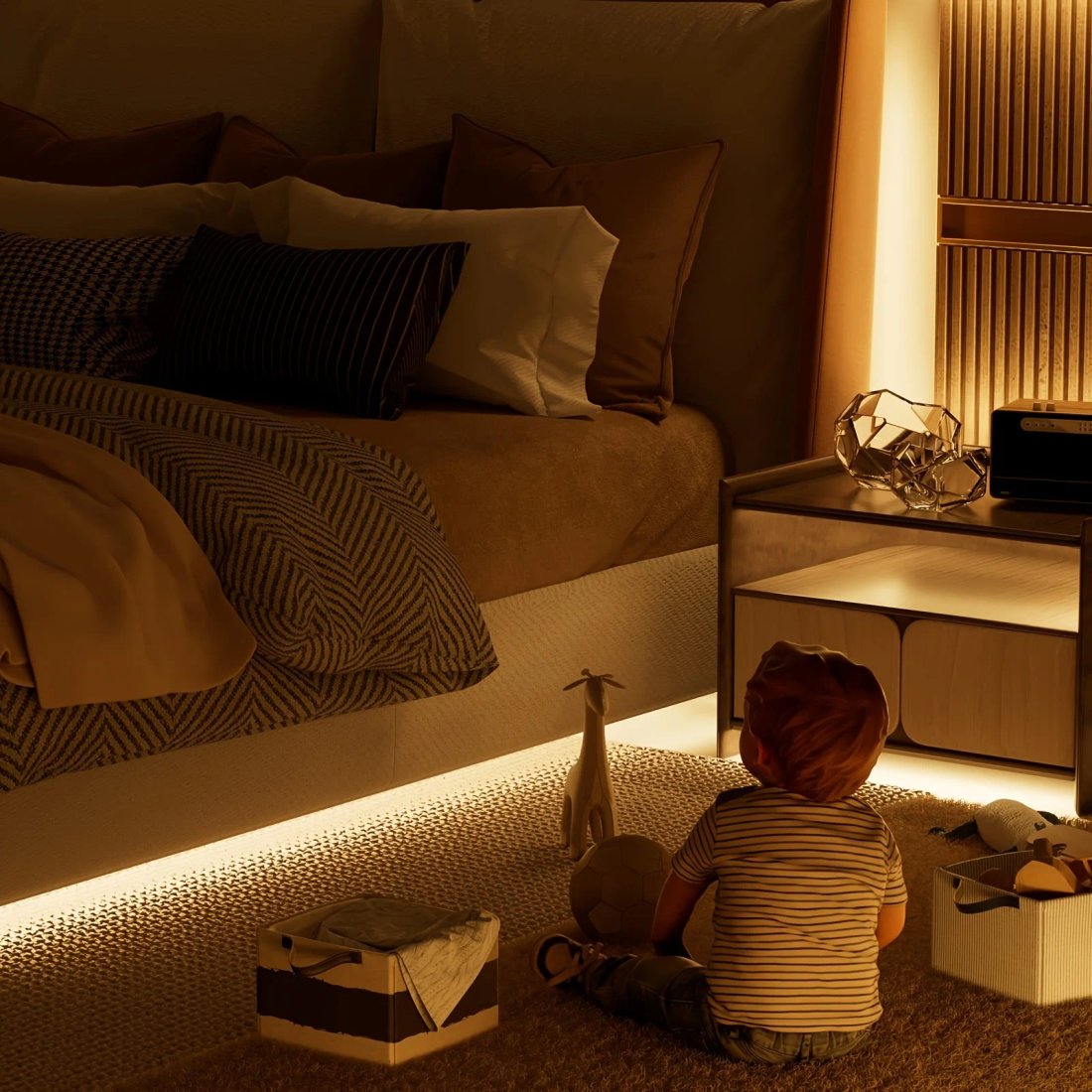USB COB LED-list med touchdimmer för inomhusbelysning